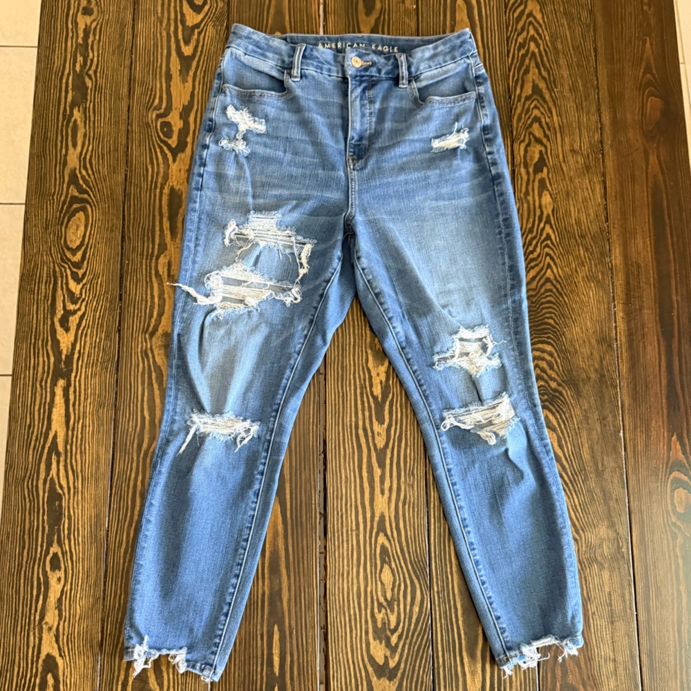 American Eagle CURVY high rise jegging crop jeans